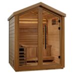 Golden Designs Savonlinna - 3 Person Outdoor Traditional Sauna - Pacific Cedar
