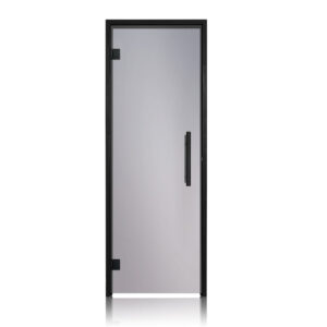Prosaunas Black Alder, Prehung Tinted Glass Sauna Door 24x81 (Left Black Hinges)