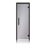 Prosaunas Black Alder, Prehung Tinted Glass Sauna Door 24x81 (Right Black Hinges)