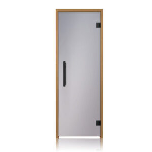 Prosaunas Thermo-Aspen, Prehung Tinted Glass Sauna Door 24x81 (Right Black Hinges)