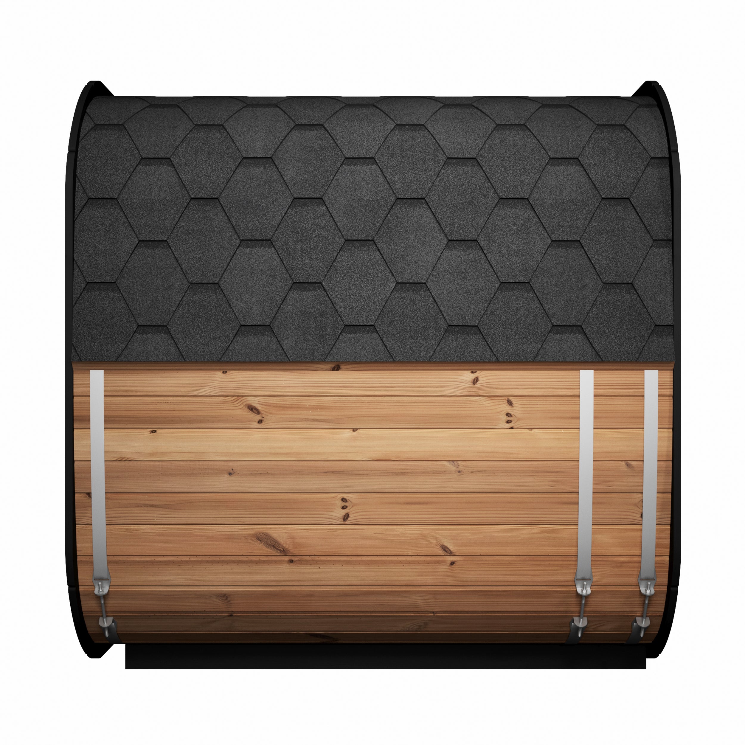 SaunaLife CL7G 6-Person Outdoor Cube Cabin Sauna with Full Glass Front & LED Lighting - Image 5