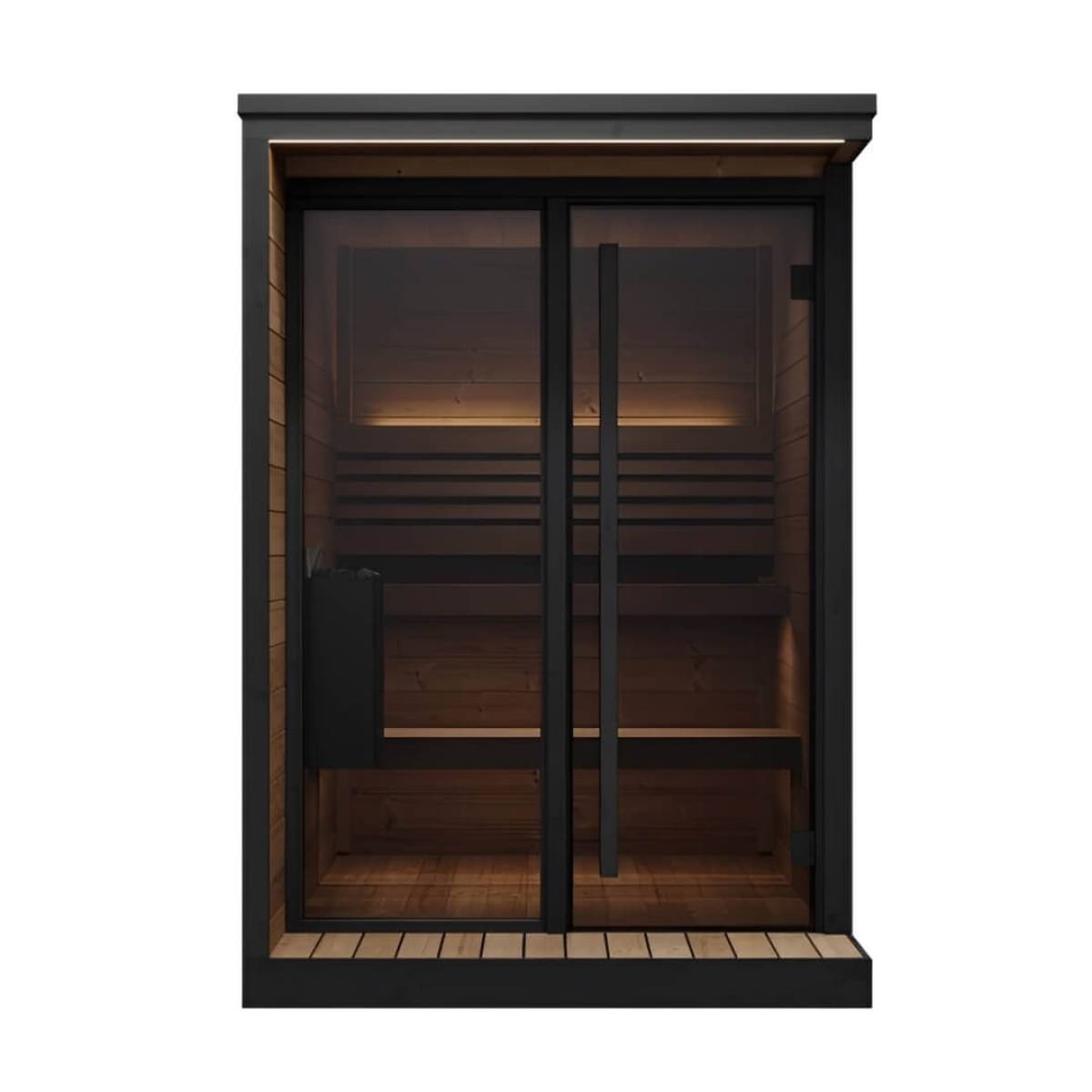 SaunaLife GL4 Outdoor Garden Luxury-Series DIY Sauna Kit, 4 Persons