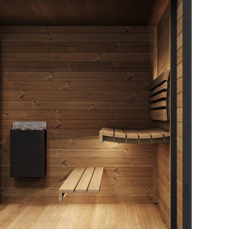 SaunaLife GL6 Outdoor Garden Luxury-Series DIY Sauna Kit, 6 Persons - Image 5