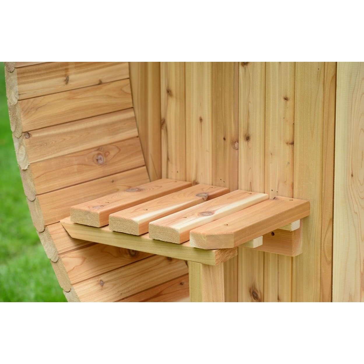 Almost Heaven Audra 2-4 Person Canopy Barrel Sauna, 6x5+1 ft. – 1 ft. Porch - Image 7