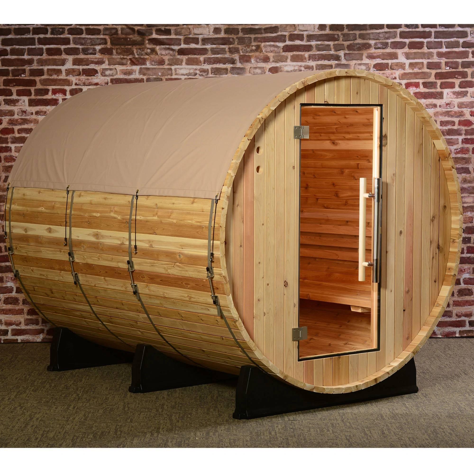 Almost Heaven Barrel Sauna Rain Jacket - Image 3