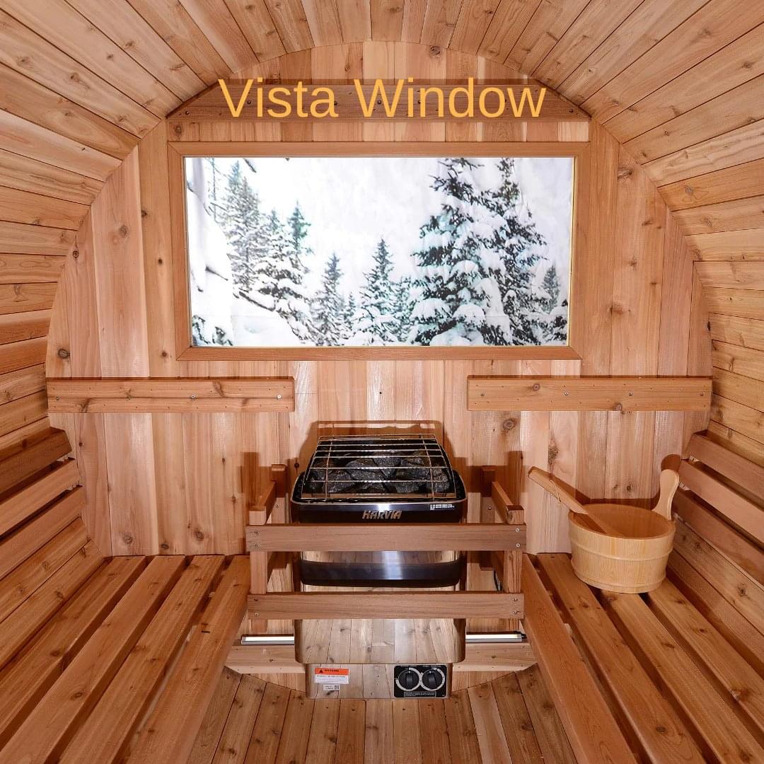 Almost Heaven Charleston 4-Person Canopy Barrel Sauna, 6x6+2 ft. – 2 ft. Porch - Image 12