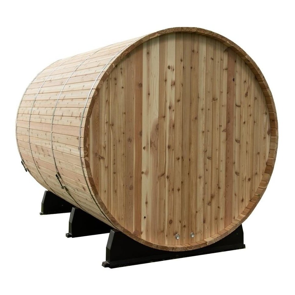 Almost Heaven Charleston 4-Person Canopy Barrel Sauna, 6x6+2 ft. – 2 ft. Porch - Image 14