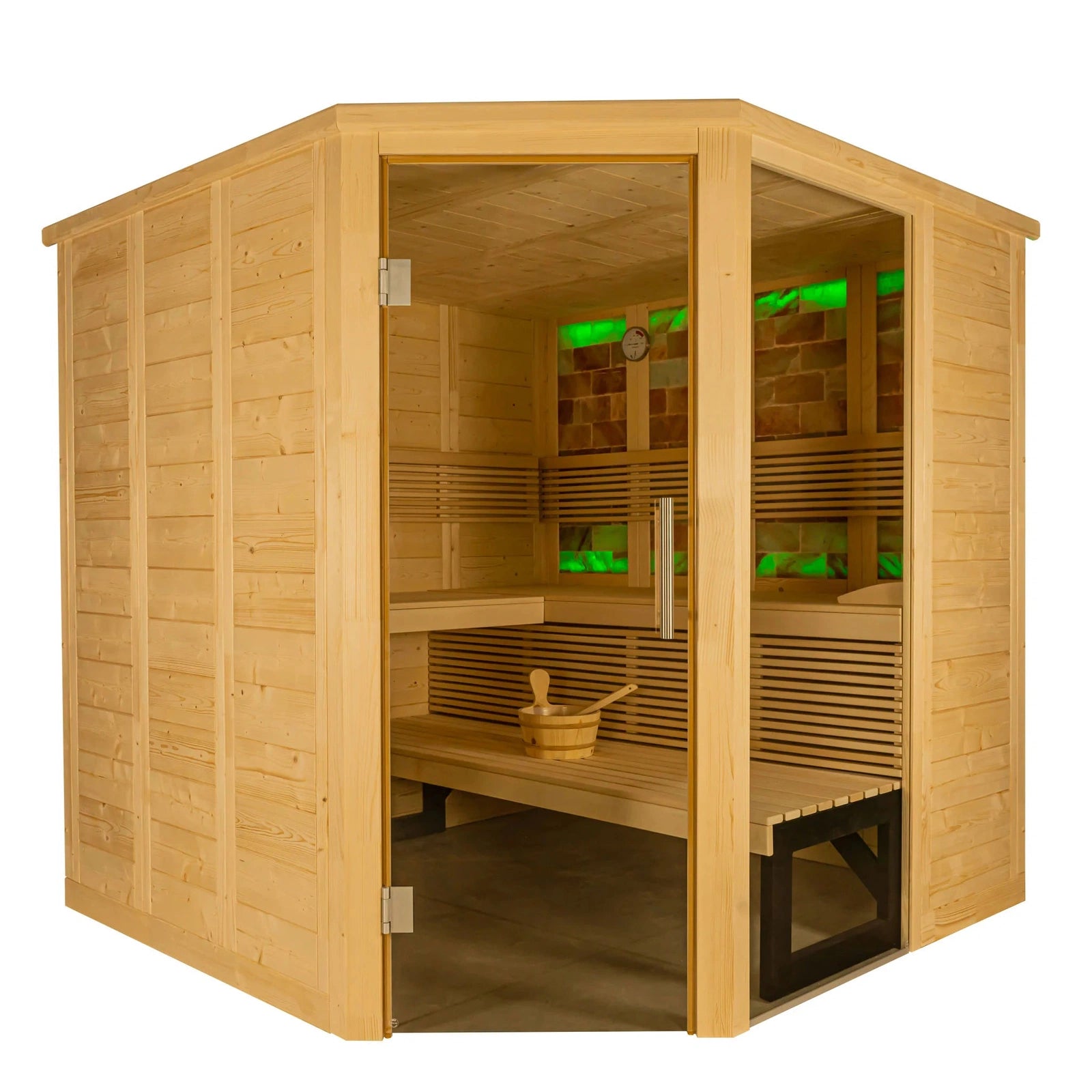 Almost Heaven Himalaya Corner 6-Person Indoor Sauna - Image 4