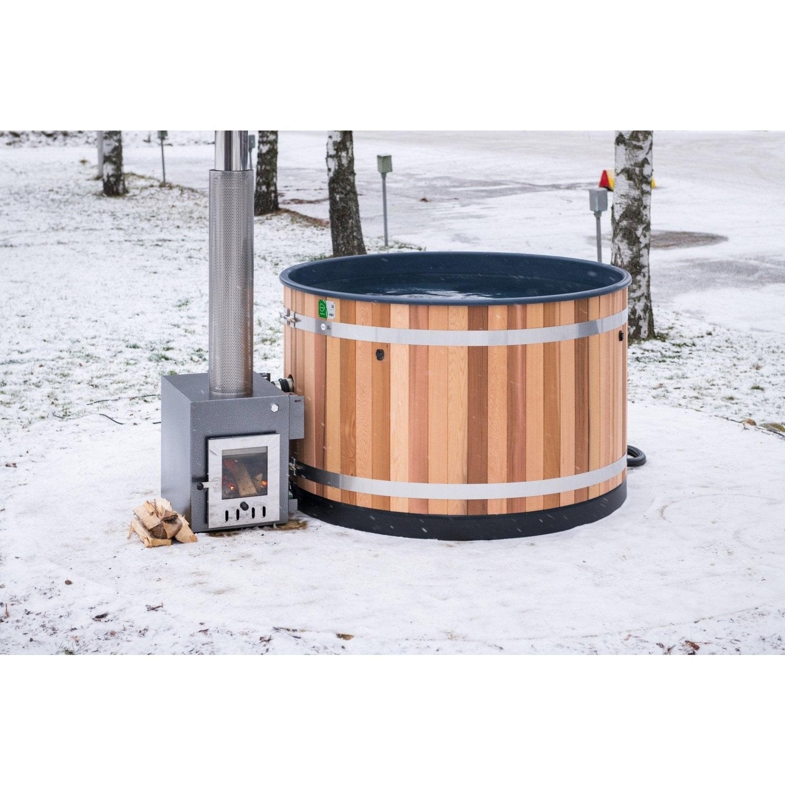 Almost Heaven Kirami Cedar 2-4 Person Wood-Fired Hot Tub - Image 3