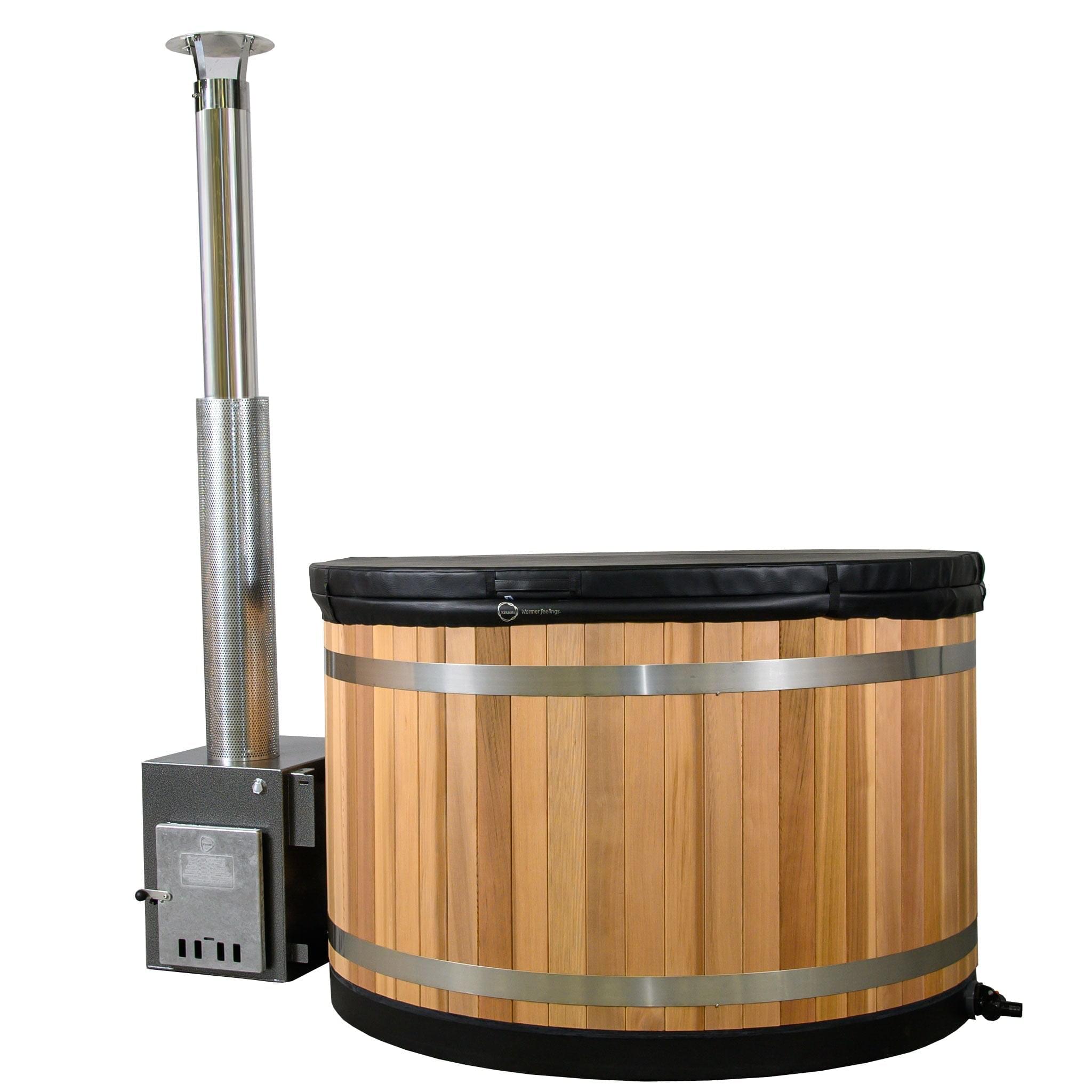 Almost Heaven Kirami Cedar 2-4 Person Wood-Fired Hot Tub - Image 15