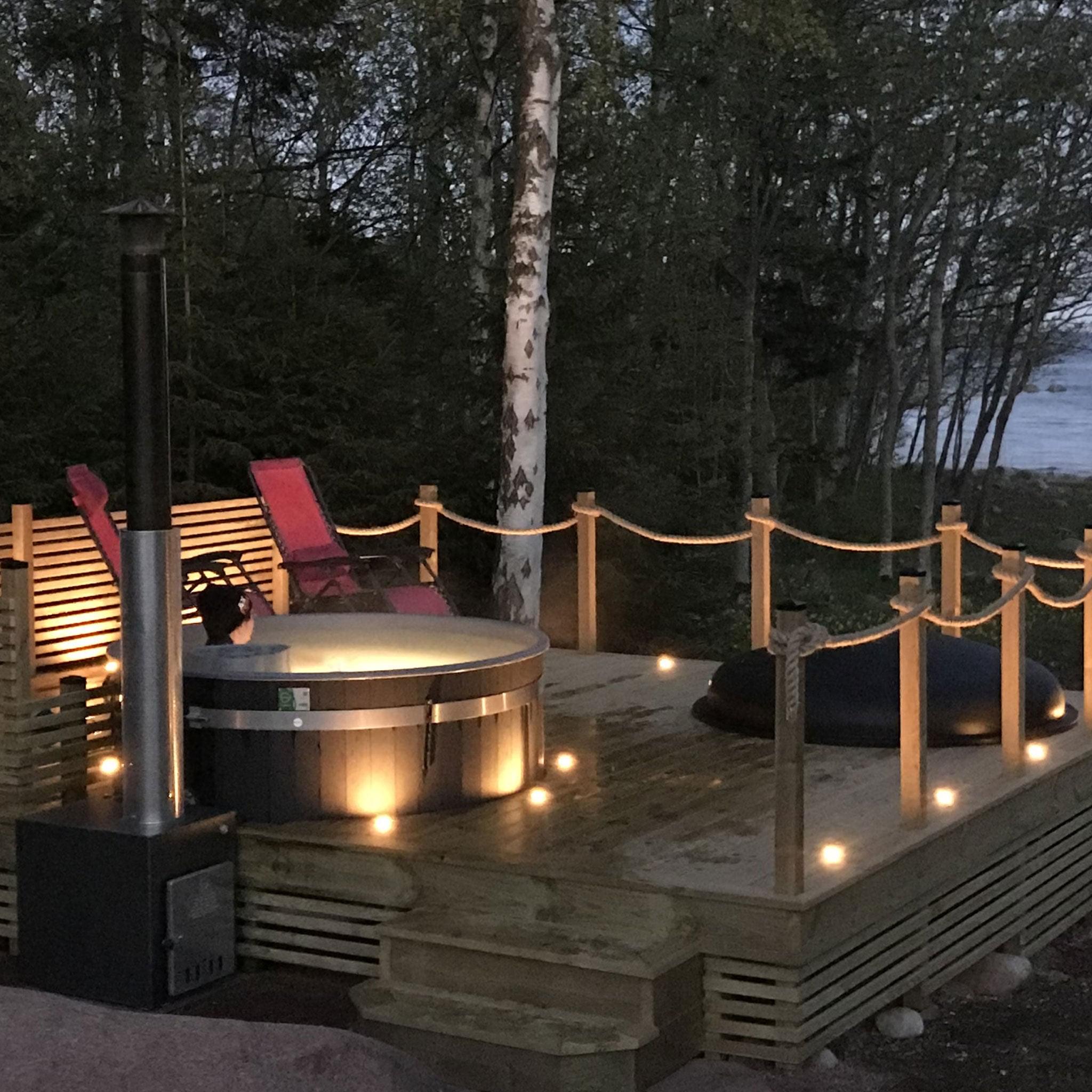 Almost Heaven Kirami Cedar 2-4 Person Wood-Fired Hot Tub - Image 2