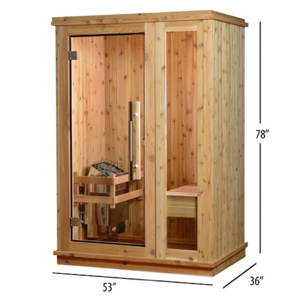 Almost Heaven Logan 1-Person Indoor Sauna - Image 2