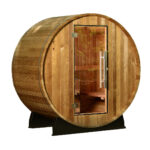 Almost Heaven Salem 2-Person Barrel Sauna, 6x4 ft.