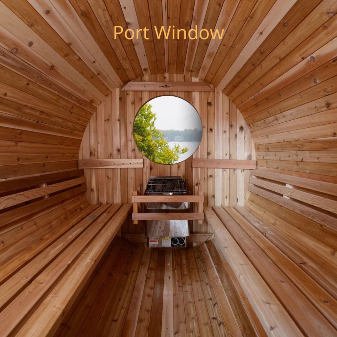 Almost Heaven Seneca 4-6 Person Barrel Sauna, 7x7 ft. - Image 14