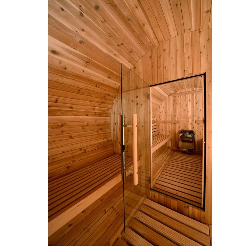 Almost Heaven Shenandoah 4-6 Person Barrel Sauna, 7x10 ft. w/ Changing Room - Image 3