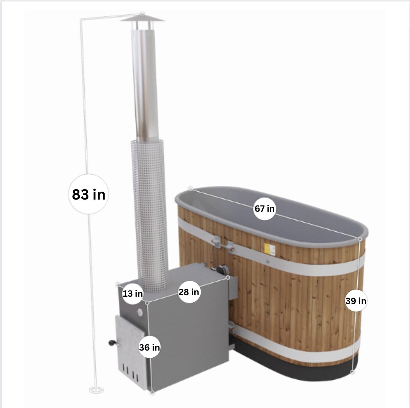 Almost Heaven Sindri 2-Person Wood-Fired Hot Tub - Image 8