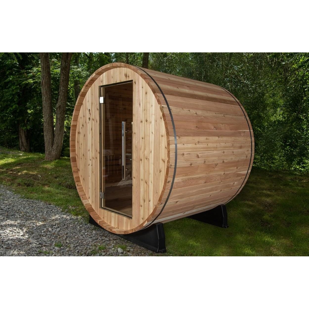 Almost Heaven Watoga 2-4 Person Classic Barrel Sauna, 6x5 ft. - Image 4