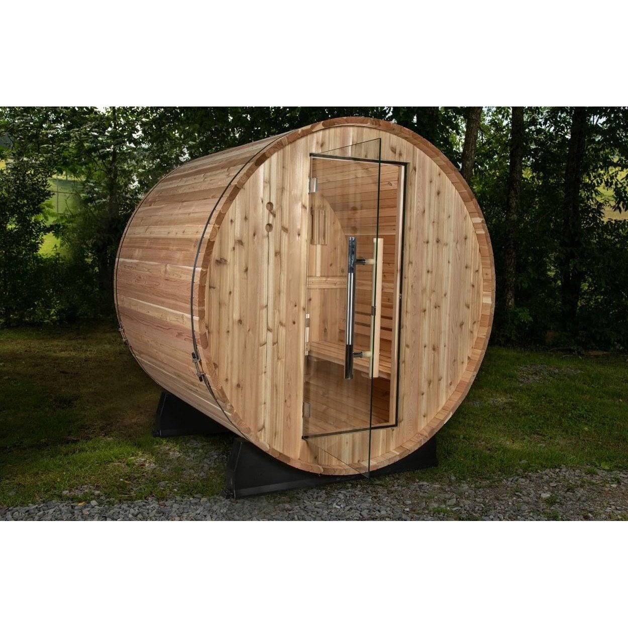 Almost Heaven Watoga 2-4 Person Classic Barrel Sauna, 6x5 ft. - Image 3