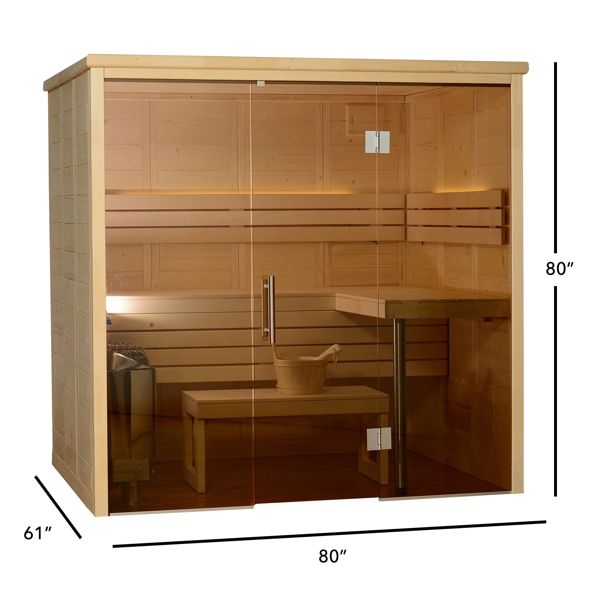 Almost Heaven Worthington 4-6 Person Indoor Sauna - Image 4