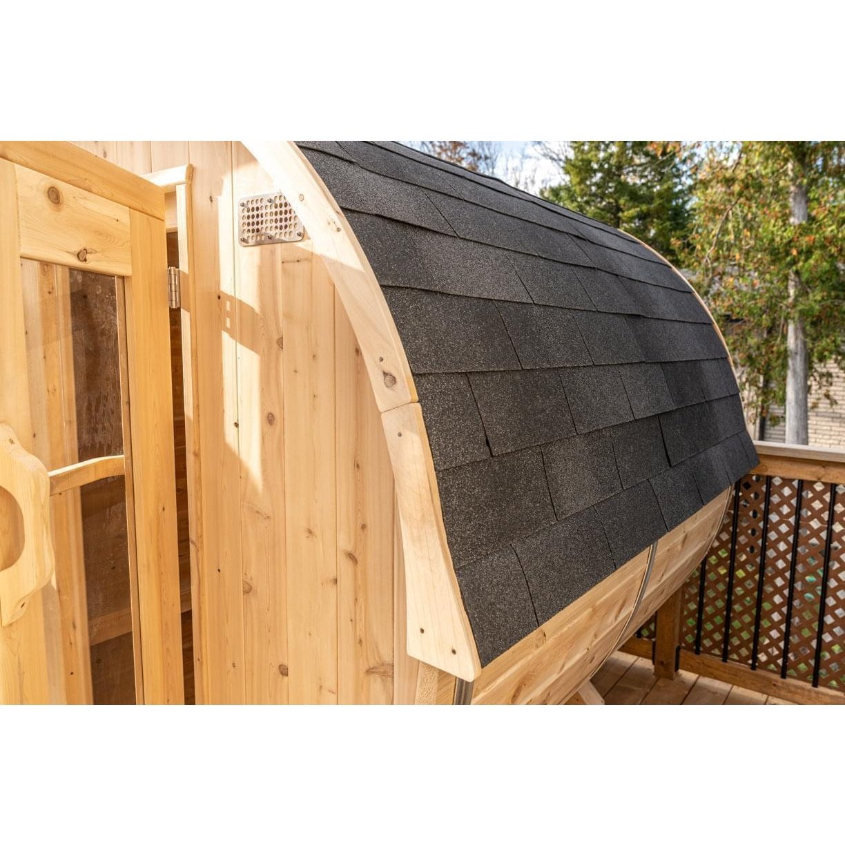 Dundalk Leisurecraft Harmony 2-4 Person Barrel Sauna - Image 13