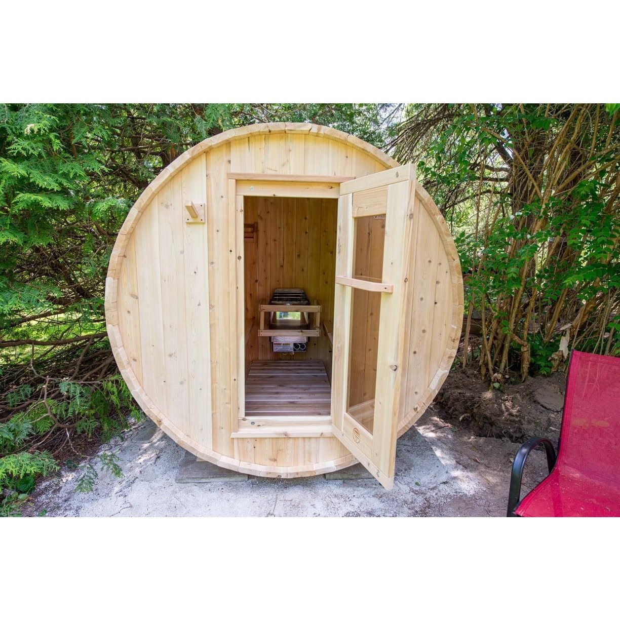 Dundalk Leisurecraft Harmony 2-4 Person Barrel Sauna - Image 4