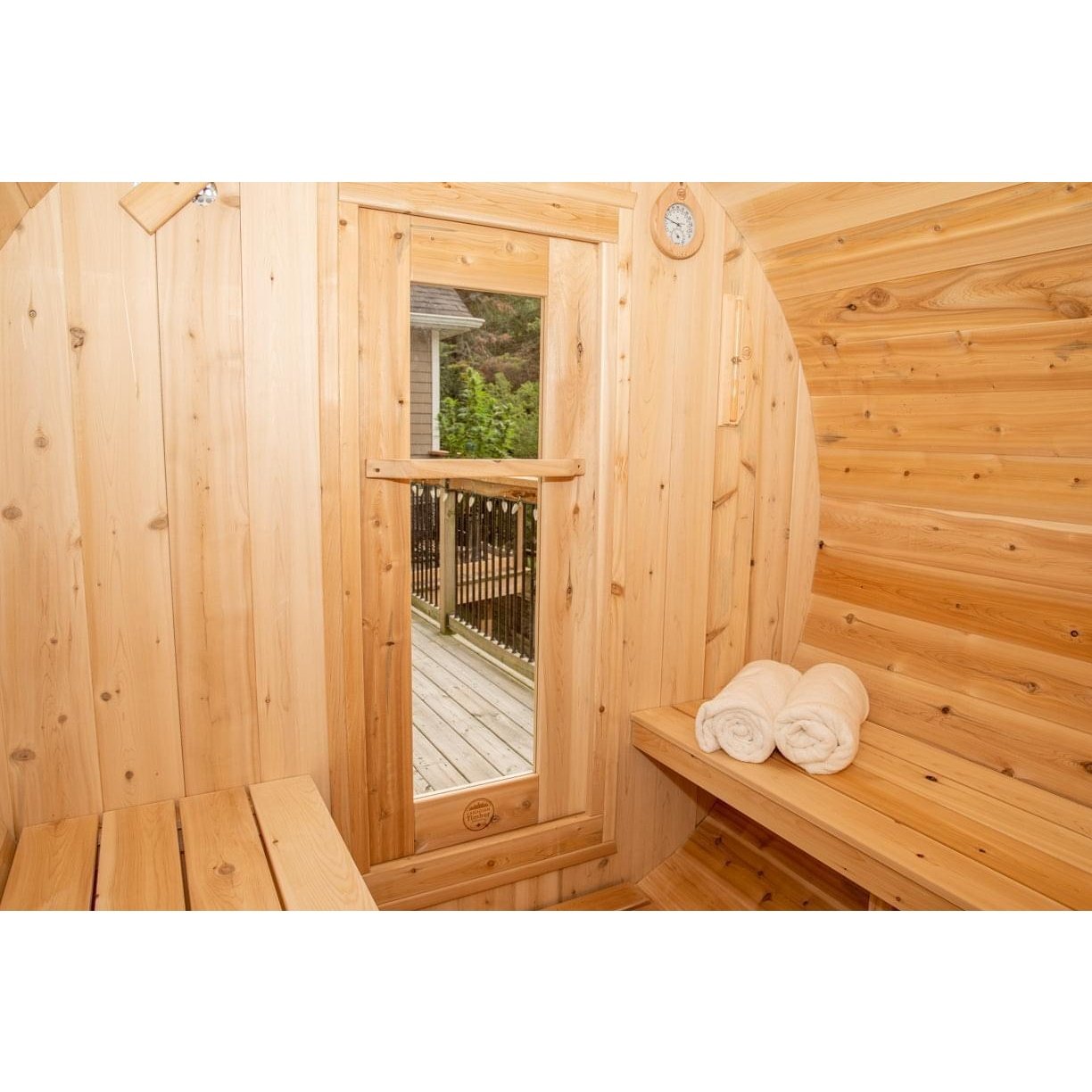 Dundalk Leisurecraft Harmony 2-4 Person Barrel Sauna - Image 17