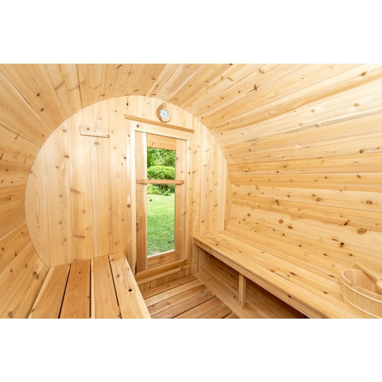 Dundalk Leisurecraft Harmony 2-4 Person Barrel Sauna - Image 14