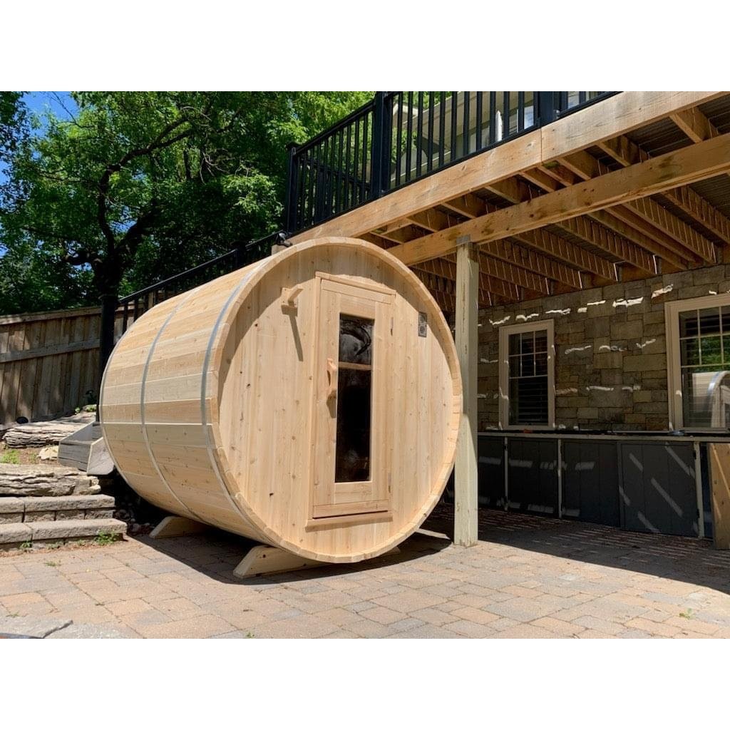 Dundalk Leisurecraft Harmony 2-4 Person Barrel Sauna - Image 29