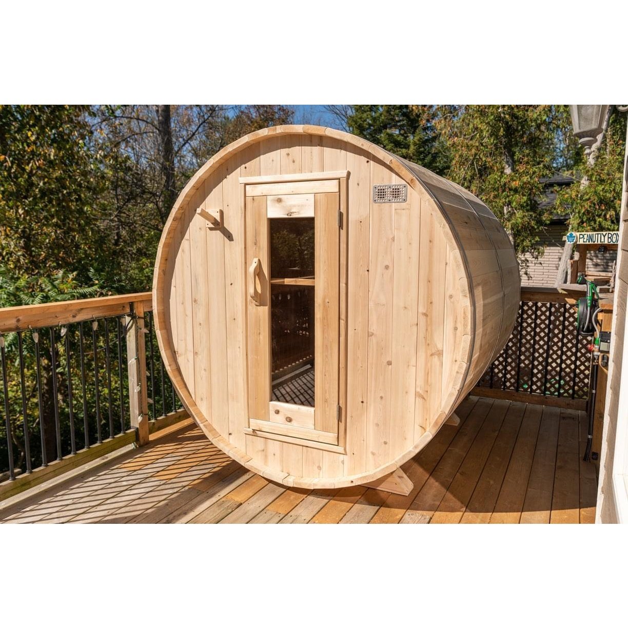 Dundalk Leisurecraft Harmony 2-4 Person Barrel Sauna - Image 27