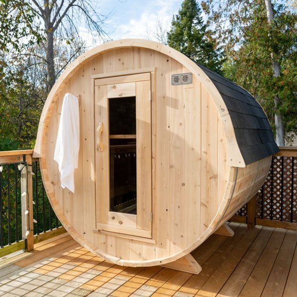 Dundalk Leisurecraft Harmony 2-4 Person Barrel Sauna - Image 25