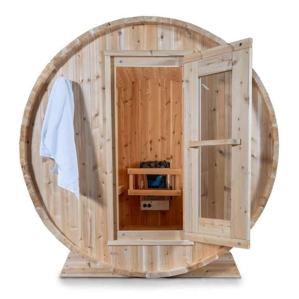 Dundalk Leisurecraft Harmony 2-4 Person Barrel Sauna - Image 31