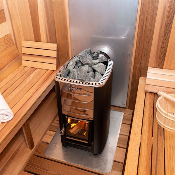 Chimney & Heat Shield Set for Out The Back Wall - Barrel Sauna - Image 4