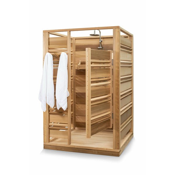 Dundalk Leisurecraft Cloudburst Outdoor Shower - Clear Red Cedar - Image 3