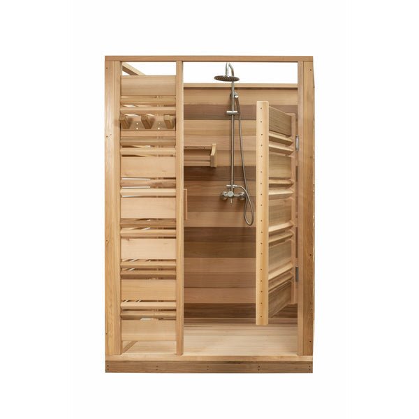 Dundalk Leisurecraft Cloudburst Outdoor Shower - Clear Red Cedar - Image 12