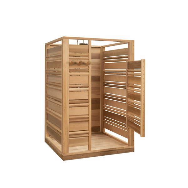 Dundalk Leisurecraft Cloudburst Outdoor Shower - Clear Red Cedar - Image 4