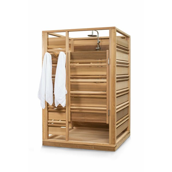 Dundalk Leisurecraft Cloudburst Outdoor Shower - Clear Red Cedar - Image 2