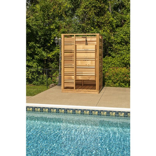 Dundalk Leisurecraft Cloudburst Outdoor Shower - Clear Red Cedar - Image 10