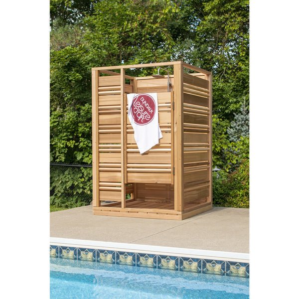 Dundalk Leisurecraft Cloudburst Outdoor Shower - Clear Red Cedar - Image 8