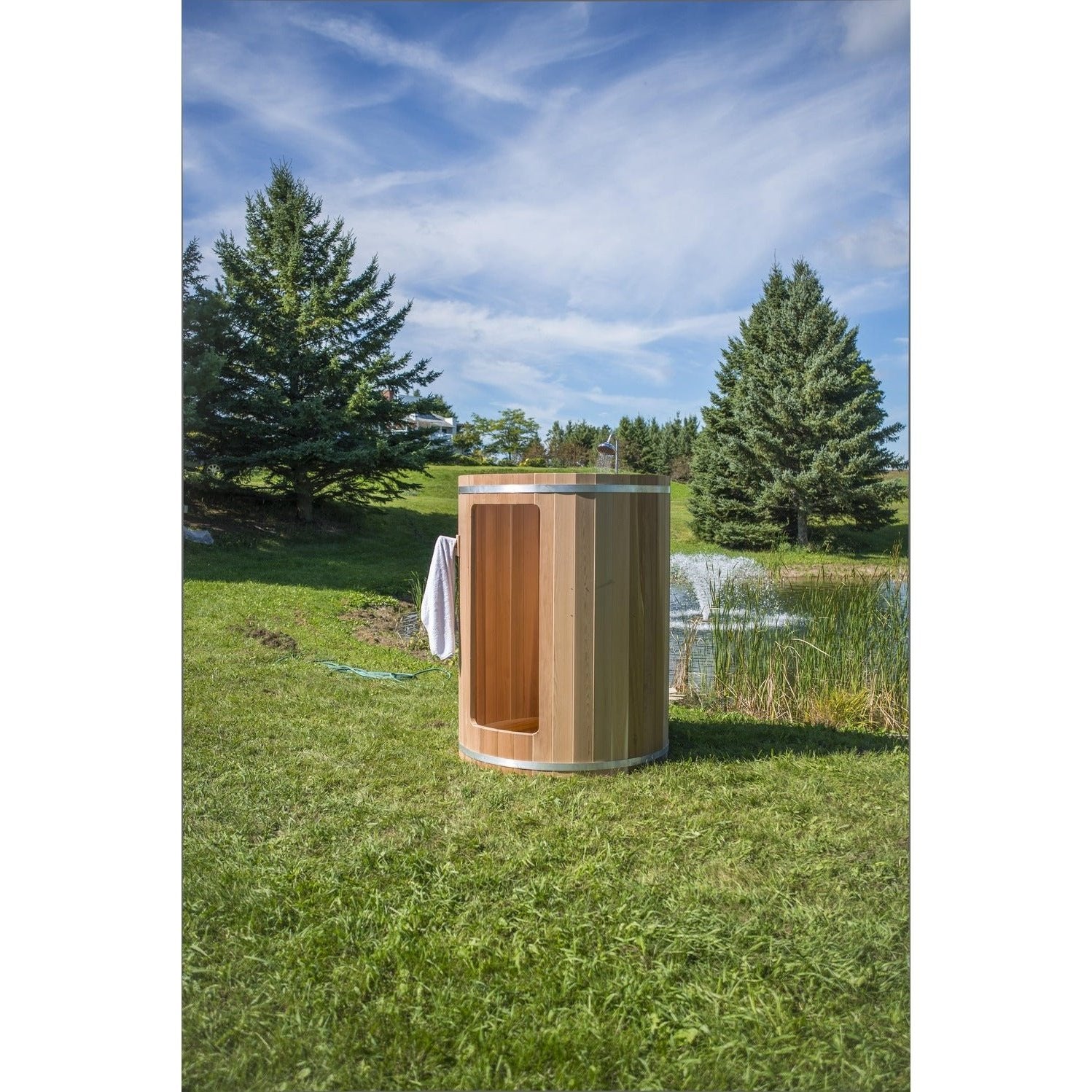 Dundalk Leisurecraft Rainbow Outdoor Shower (Knotty/Clear Red Cedar) - Image 17