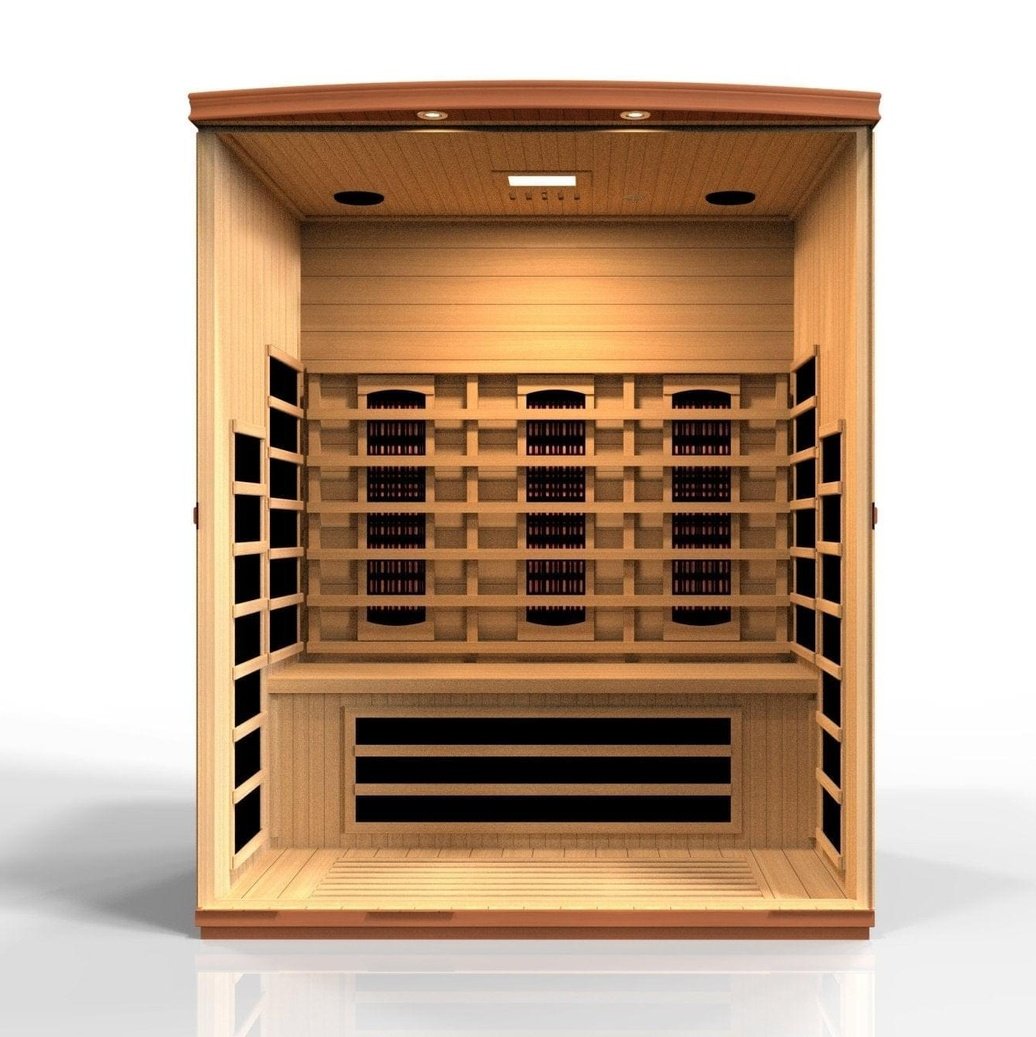 Dynamic Saunas Lugano 3-Person Full Spectrum FAR Infrared Sauna - Image 3