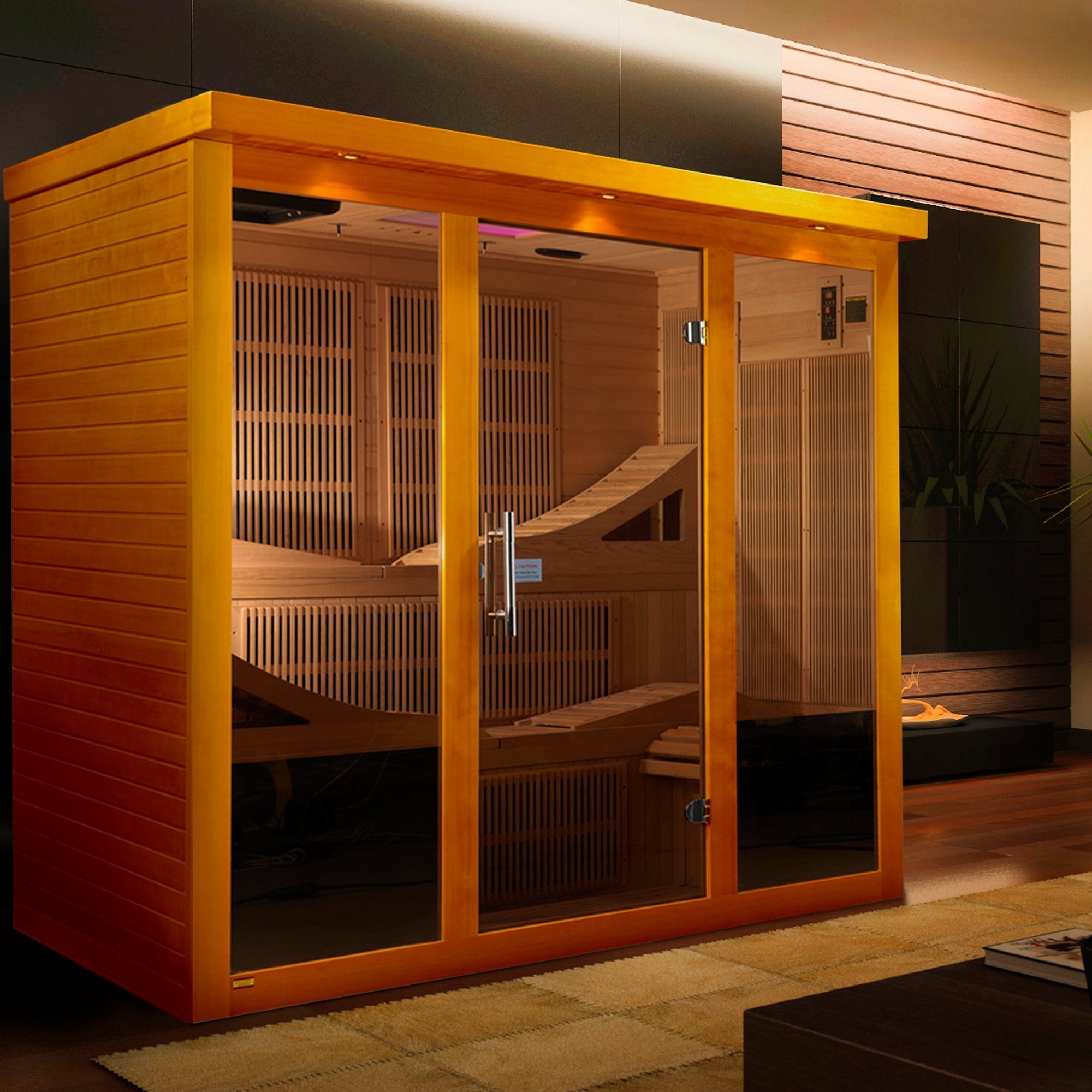 Dynamic Saunas Monaco 6-Person Ultra-Low EMF FAR Infrared Sauna - Image 7