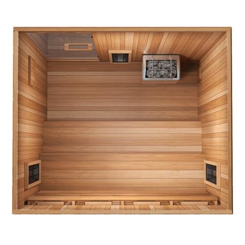 Finnmark FD-5 Trinity XL Infrared and Traditional 4-Person Hybrid Sauna - Image 7