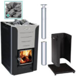 Harvia Pro 20 Wood Burning Stove Kit - Stainless Steel