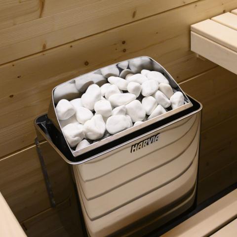 Harvia AC4000 Sauna Heater Decorative Stones, Rounded, 5-10cm - Image 2