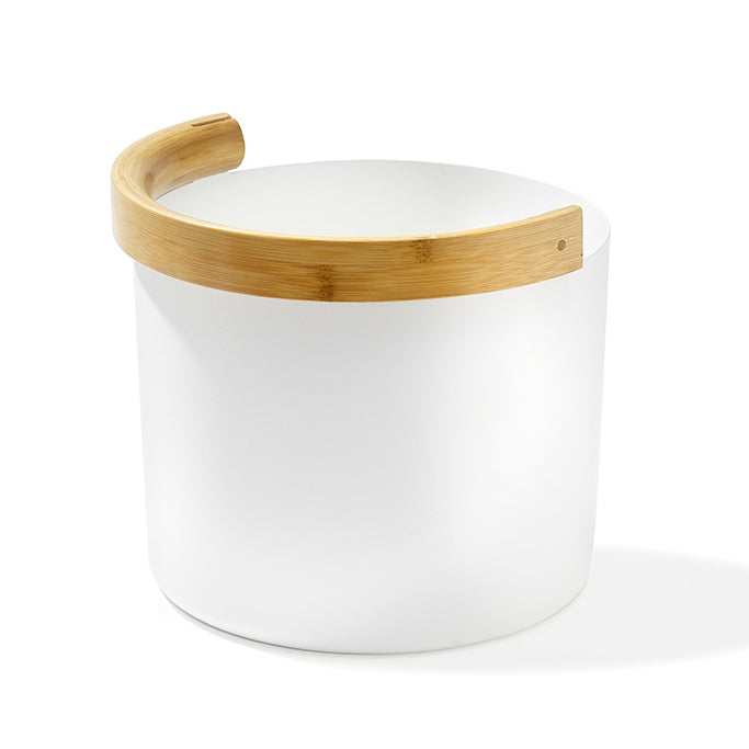 Kolo Sauna Bucket with Curved Handle, Aluminum/Bamboo, 1.5 Gal - Image 4