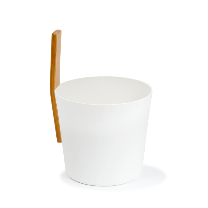 Kolo Sauna Bucket with a Straight Handle, Aluminum/Bamboo, 1 Gal - Image 4