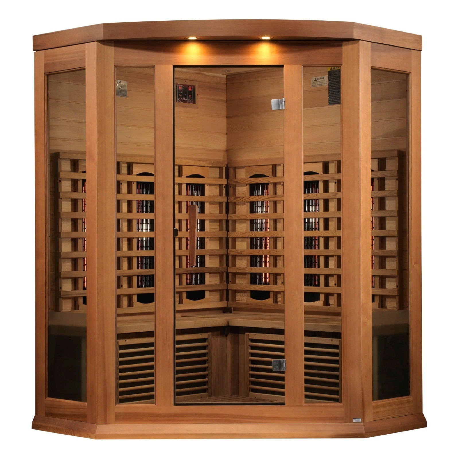 Maxxus 3-Person Full Spectrum Near-Zero EMF FAR Infrared Corner Sauna MX-M356-01-FS CED - Image 2