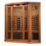 Maxxus 3-Person Full Spectrum Near-Zero EMF FAR Infrared Corner Sauna MX-M356-01-FS CED