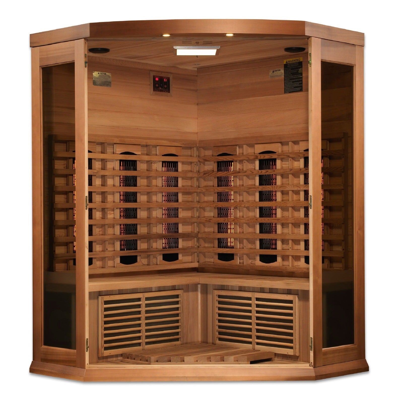 Maxxus 3-Person Full Spectrum Near-Zero EMF FAR Infrared Corner Sauna MX-M356-01-FS CED - Image 3