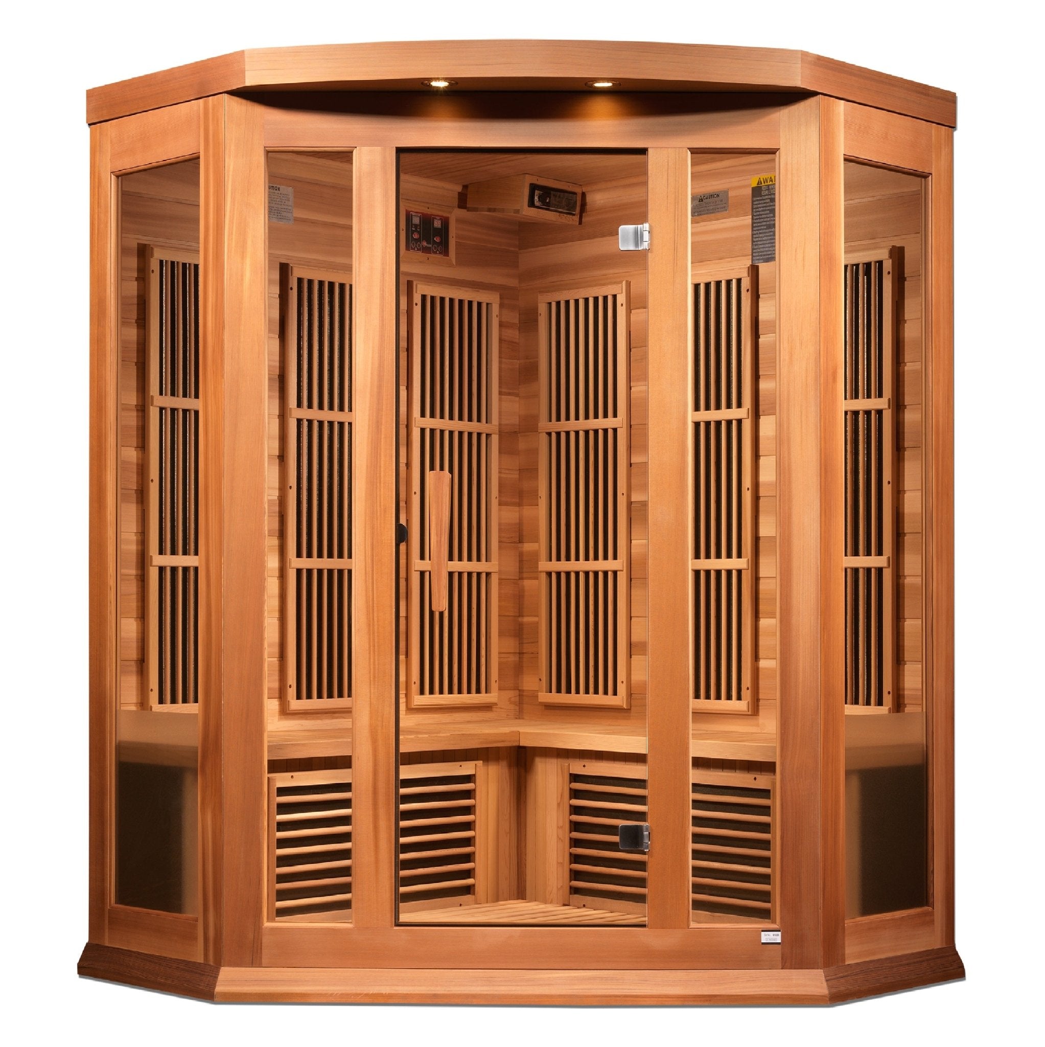 Maxxus Avignon 3-Person Near-Zero EMF FAR Infrared Corner Sauna - Image 2